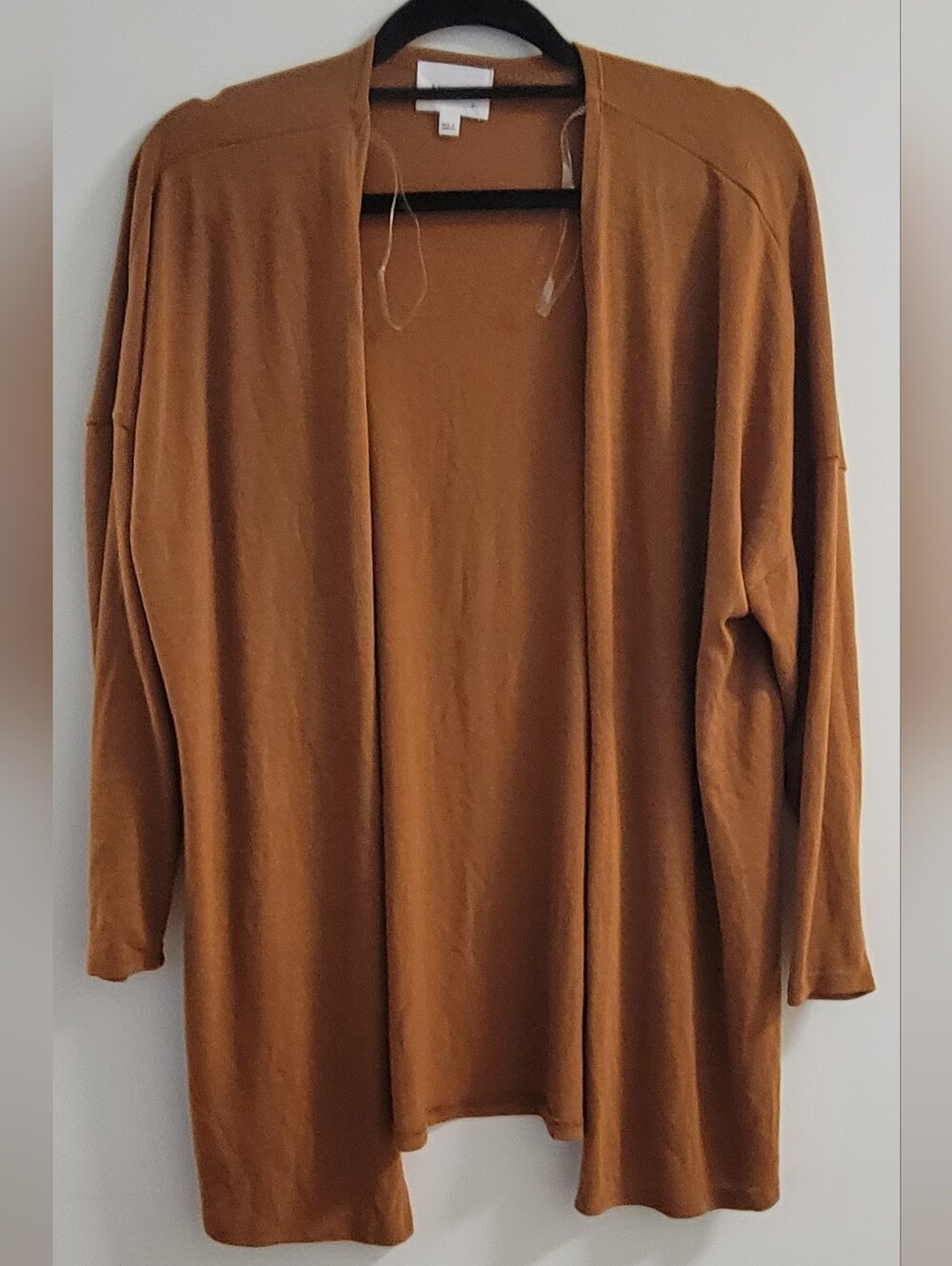ANDRÉE BY UNIT Rust Brown Casual Open Cardian Sweater Size Sm